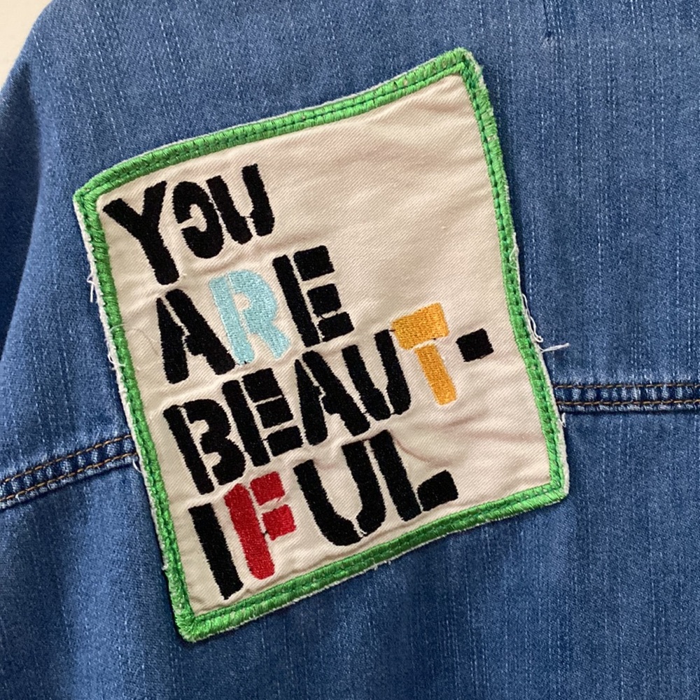 Jean Jacket With Patchwork - image 2